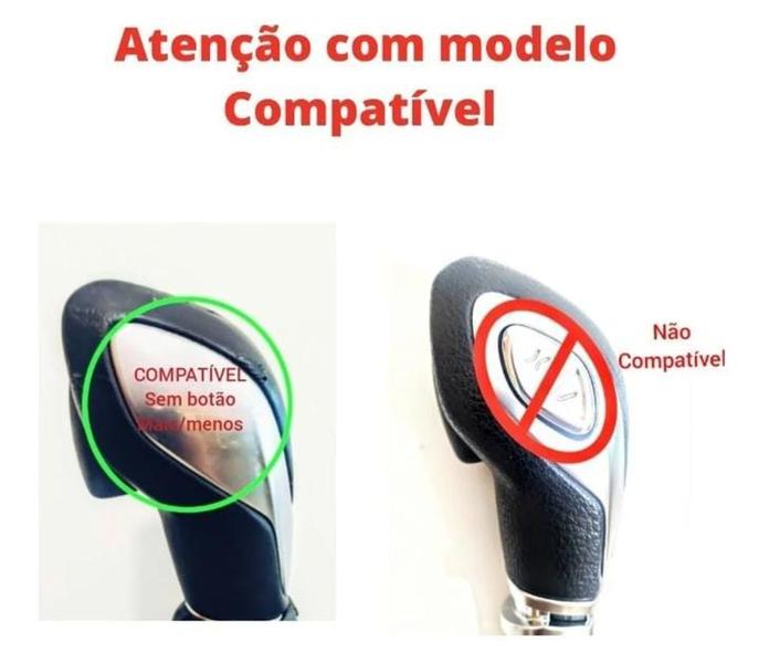 Imagem de Kit Capas Couro Manopla Câmbio Automático e Freio de Mão Ecosport Freestyle 2018 2019 2020 2021