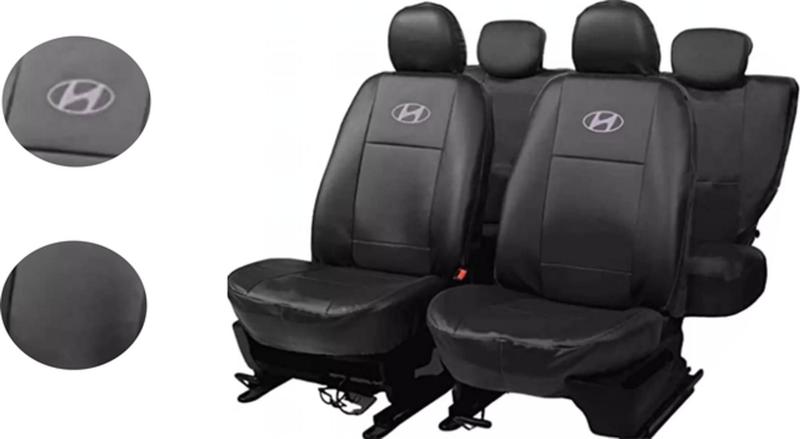 Imagem de Kit Capas de Couro Hyundai Creta 2024 + Capa de Volante + Chaveiro Hyundai