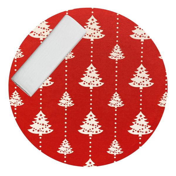 Imagem de Kit Capas de Sousplat e Guardanapos Mesa de Natal Estampada Natalina