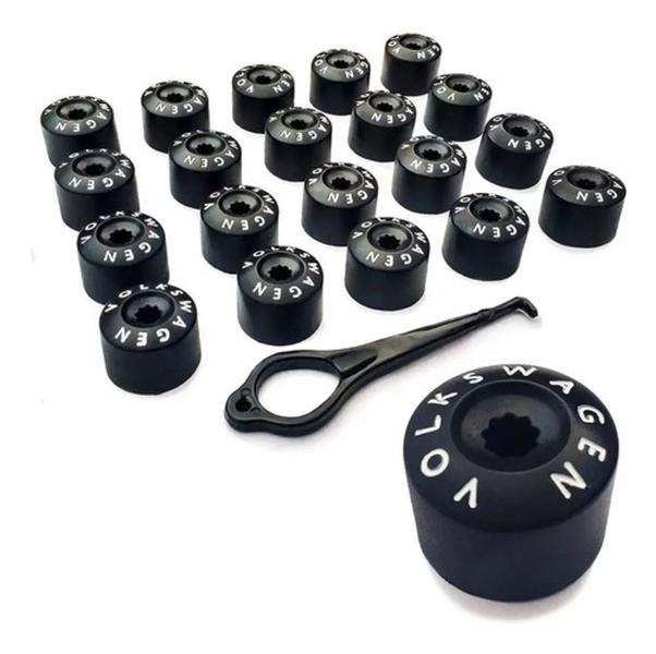 Kit Capas Preta P/ Parafuso Bc De Roda Up 2003 2004 2005 06 - Vw Imagem de Kit Capas Preta P/ Parafuso Bc De Roda Up 2003 2004 2005 06