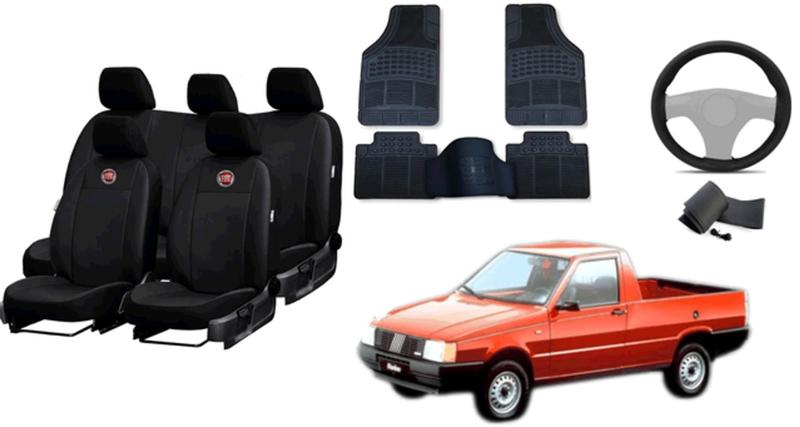 Imagem de Kit Capas Simples e Elegantes para Fiorino 1977-1996 com Tapetes