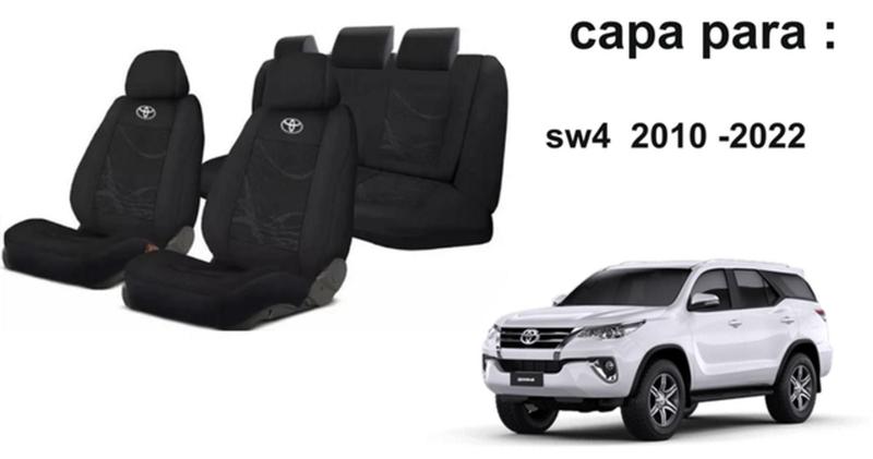 Imagem de Kit Capas Sob Medida Estofamento SW4 2010-22 + Volante + Chaveiro