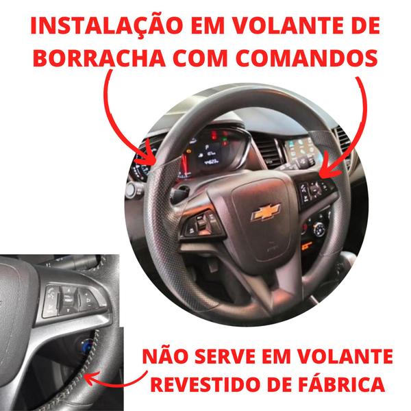 Imagem de Kit Capas Volante de Borracha E Câmbio Automático Chevrolet Tracker Lt 2014 2015 2016 2017 2018 2019