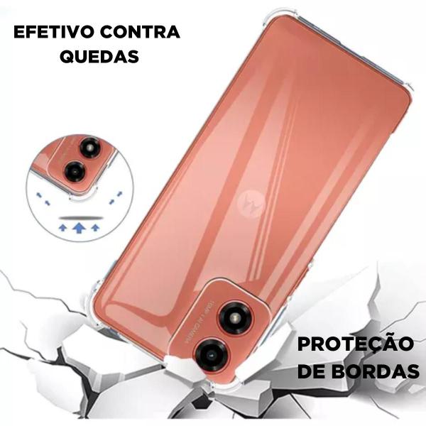 Imagem de Kit Capinha AntiShock Motorola Moto G84 + Fone Bluetooth Bass HS-514 + Pelicula de Vidro 3D - ArmyShield