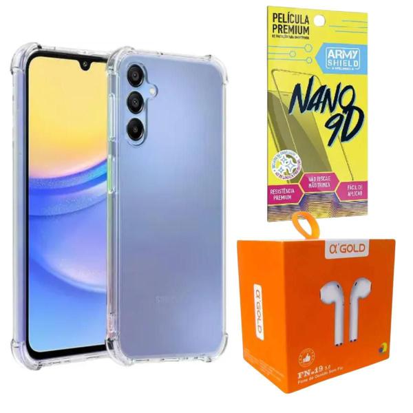 Imagem de Kit Capinha Para Galaxy A05 + Fone Bluetooth + Pelicula 9D