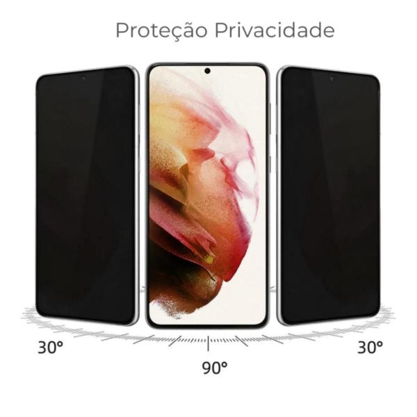 Imagem de Kit Capinha + película de privacidade Cerâmica 9D para Samsung S24 Ultra