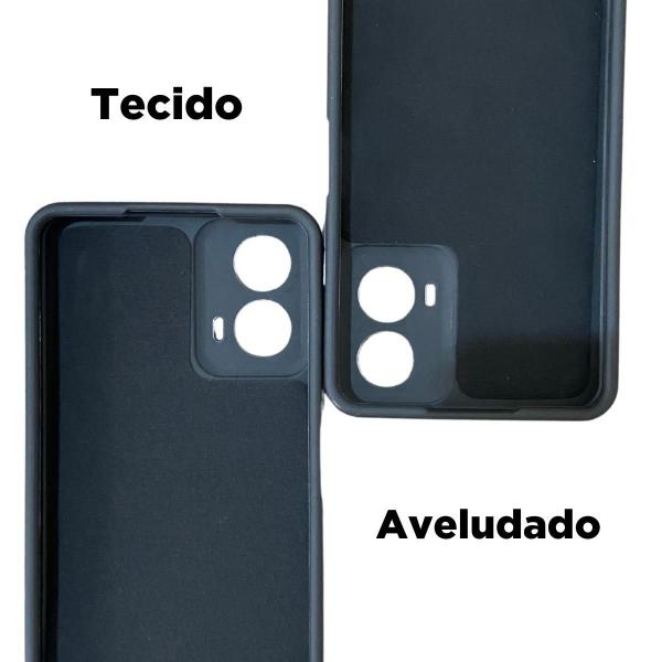 Imagem de Kit Capinha Preto Moto G34 + Fone Bluetooth + Pelicula 3D