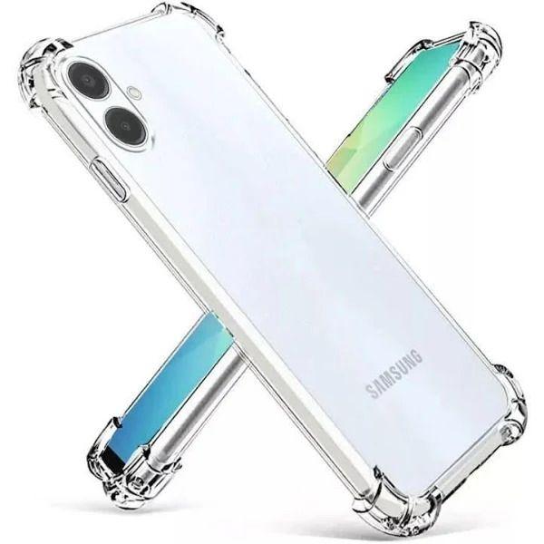 Imagem de Kit Capinha Transparente + Película Cerâmica Fosca + Suporte de Mesa para Samsung Galaxy A06