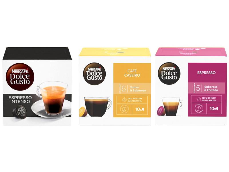 Imagem de Kit Cápsula de Café Nescafé Dolce Gusto 3 Sabores