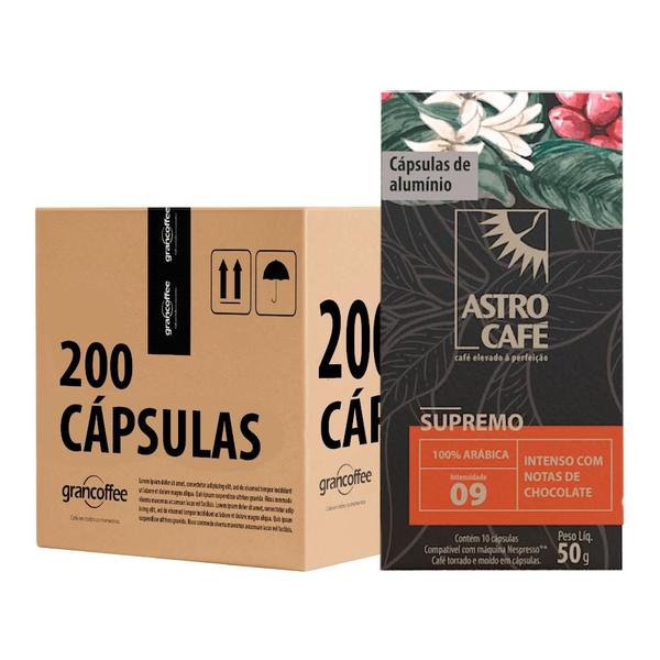 Imagem de Kit Cápsulas Astro Café Supremo 200 cápsulas