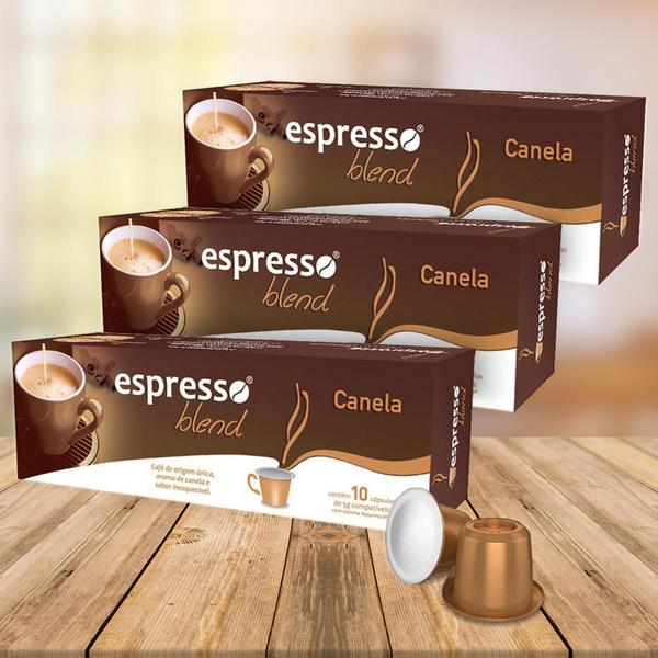 Imagem de Kit Cápsulas Espresso Blend Canela Compatível com Nespresso - 3 Caixas