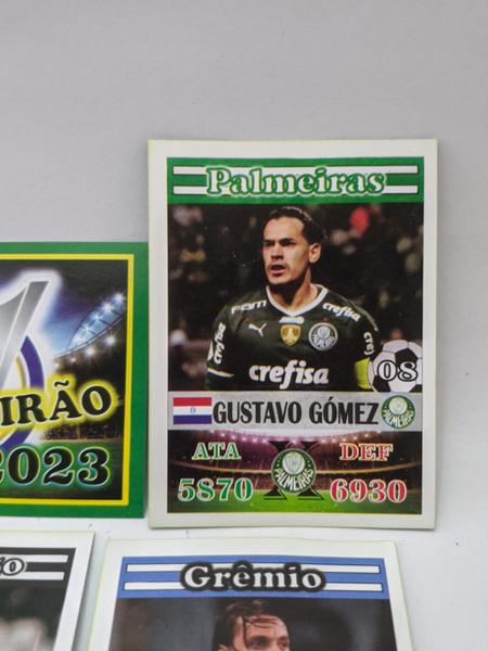 Imagem de Kit Cards 2.5 - BRASILEIRÃO 2023 - Cards/Figurinhas de Bater Bafo - 25 Pacotes (100 cards) - Palmeiras, Flamengo