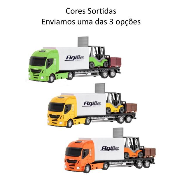 Imagem de Kit Carga Pesada Iveco Agille e Caminhão Baú Hi-Way Abrem o Baú + Empilhadeira