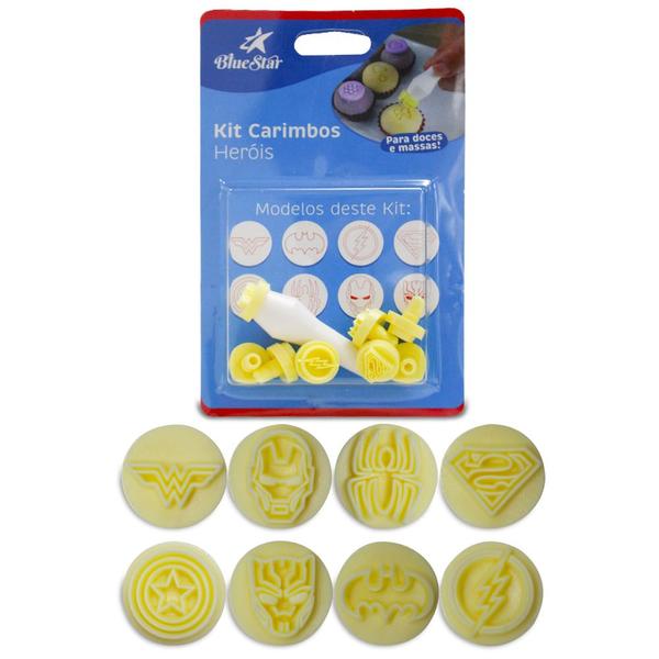 Kit Carimbos 411089 Heróis - BLUE STAR Imagem de Kit Carimbos 411089 Heróis