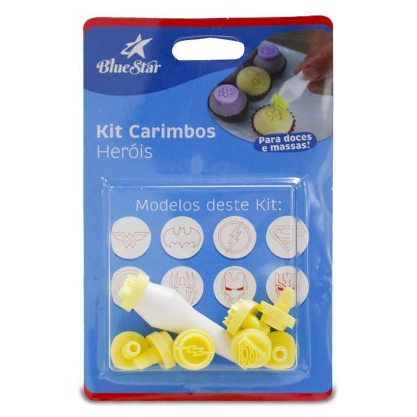 Kit Carimbos 411089 Heróis - BLUE STAR Imagem de Kit Carimbos 411089 Heróis