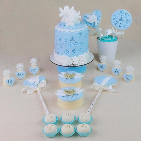 Kit Carimbos Batizado Rosa BebÊ para Artesanato e Confeitaria 2cm Blue Star - 7 Peças Imagem de Kit Carimbos Batizado Rosa BebÊ para Artesanato e Confeitaria 2cm Blue Star - 7 Peças