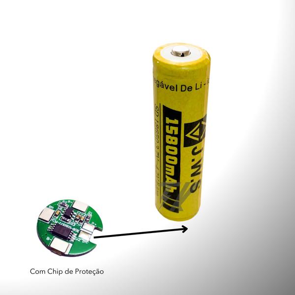 Imagem de Kit Carregador 1 Carga + 10 Cargas 15800mAh 3.7V P Lanternas