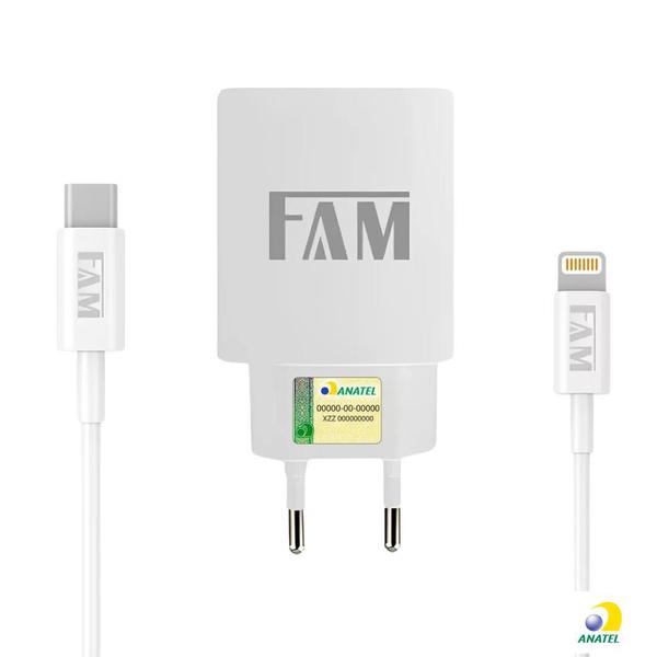 Imagem de Kit Carregador 30W Turbo Fonte USB-C 