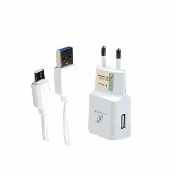 Imagem de Kit Carregador e Cabo USB Tipo C Com Selo 2.0A X-Cell Branco