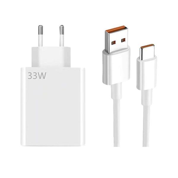 Imagem de Kit Carregador lacrado 3.0 Turbo 33w Tipo C Compativel com Xiaomi Mi 9