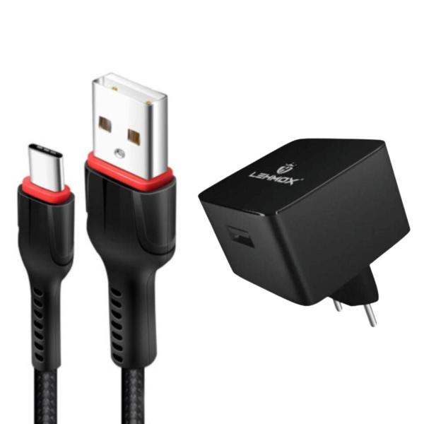 Imagem de Kit Carregador Turbo compatível com Motorola Edge 40 - Cabo USB C e Fonte