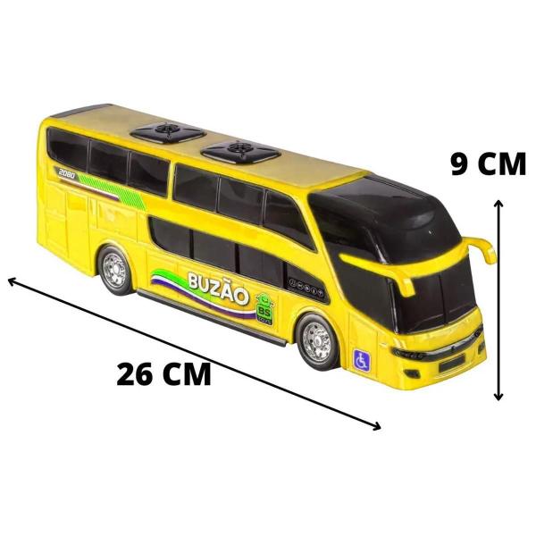 Imagem de Kit Carreta Cegonheira Caminhão Animais Brinquedo Ônibus