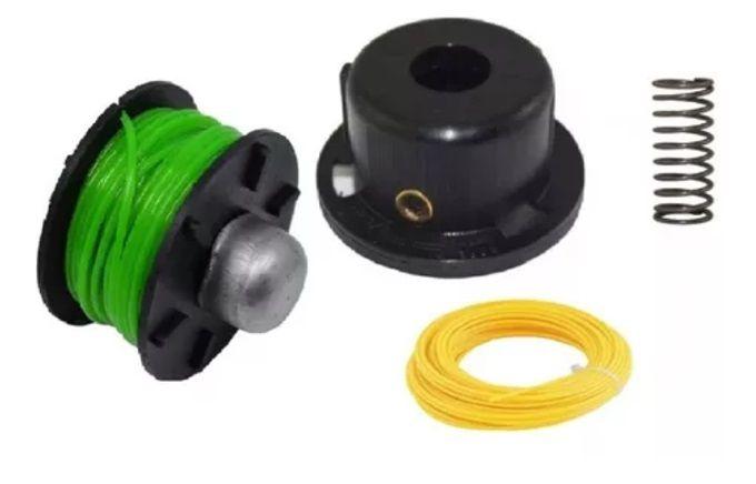 Imagem de Kit Carretel Aparador De Grama Trapp Master 500 700 800 1000 - ORIGINAL E DEBRINDE NYLON-