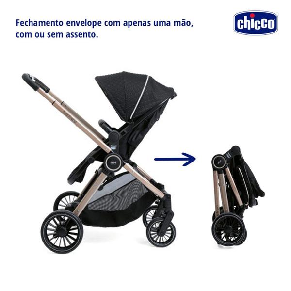 Imagem de Kit Carrinho de Bebê + Moisés Best Friend Pro Chicco Black Re Lux