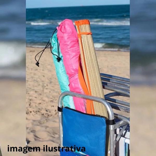 Imagem de Kit Carrinho de Praia + 2 Cadeiras de Praia Alta Cores Sortidas Mor