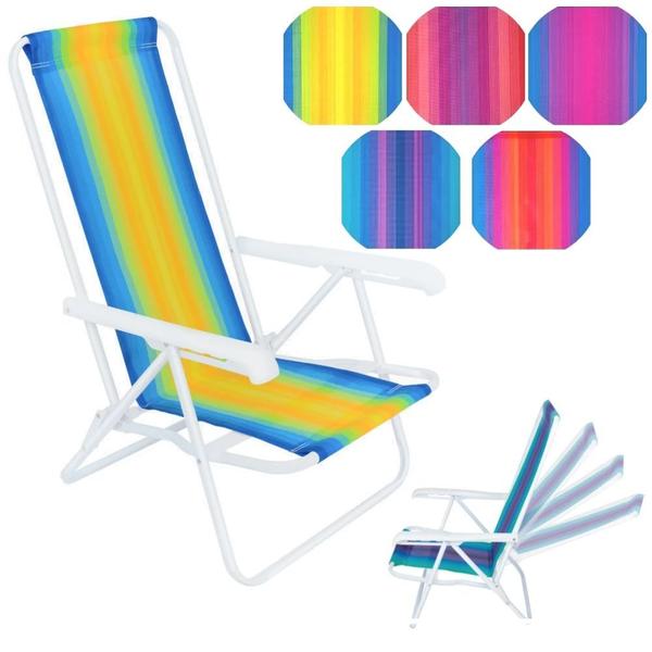 Kit Carrinho de Praia + 2 Cadeiras de Praia Reclinavel Mor Imagem de Kit Carrinho de Praia + 2 Cadeiras de Praia Reclinavel Mor