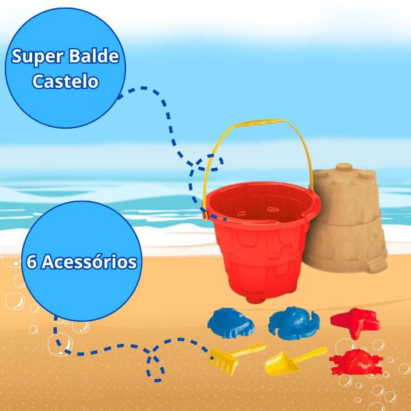 Imagem de Kit Carrinho De Praia Infantil E 2 Lançadores De Água Com Acessórios Arminha De Brinquedos GGB E DM Toys