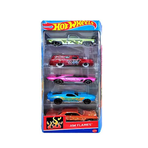 Imagem de Kit carrinhos hot wheels c/ 5pç 01806 mattel