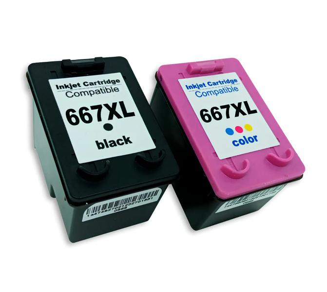 Kit Cartucho Para HP 2774 667 compatível - Toner Vale Imagem de Kit Cartucho Para HP 2774 667 compatível