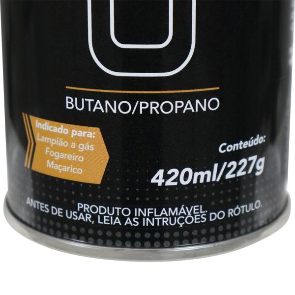 Imagem de Kit Cartuchos Gás Butano Refil 420ml 10 Unidades Camping Lampião Fogareiro Maçarico Multiuso Belfix