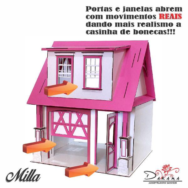 Kit Casa Boneca Escala Barbie Garagem Milla Sonhos 18 Mov Ss - Indústria Fenix Imagem de Kit Casa Boneca Escala Barbie Garagem Milla Sonhos 18 Mov Ss