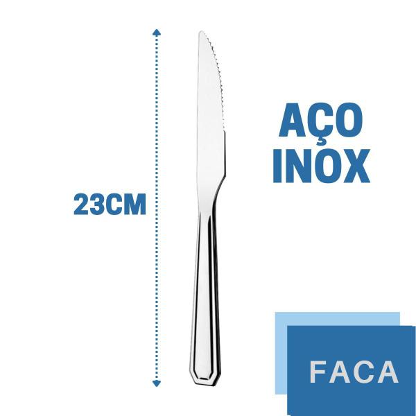 Imagem de Kit Casa Faca Inox Reforçada 240 Pçs Bar / Restaurante