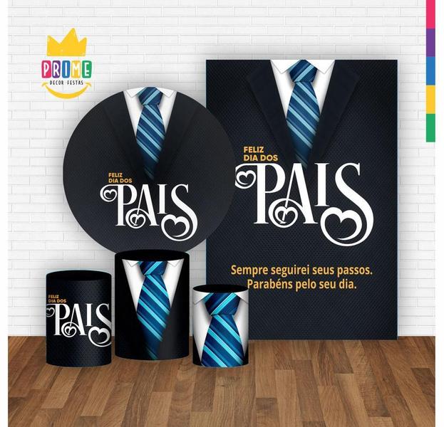 Kit Casado Dia Dos Pais Painel Redondo Trio Capas Cilindro - Prime Decor Festas Imagem de Kit Casado Dia Dos Pais Painel Redondo Trio Capas Cilindro