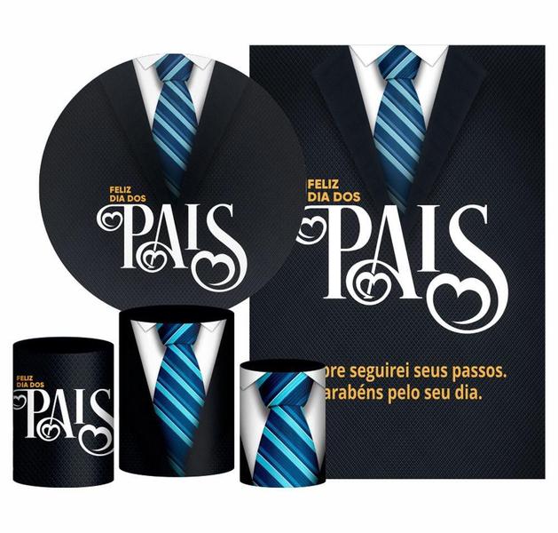 Kit Casado Dia Dos Pais Painel Redondo Trio Capas Cilindro - Prime Decor Festas Imagem de Kit Casado Dia Dos Pais Painel Redondo Trio Capas Cilindro