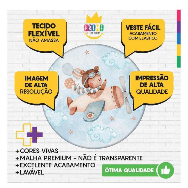 Kit Casado Ursinho Painel Redondo Trio Capas Cilindro Romano - Prime Decor Festas Imagem de Kit Casado Ursinho Painel Redondo Trio Capas Cilindro Romano