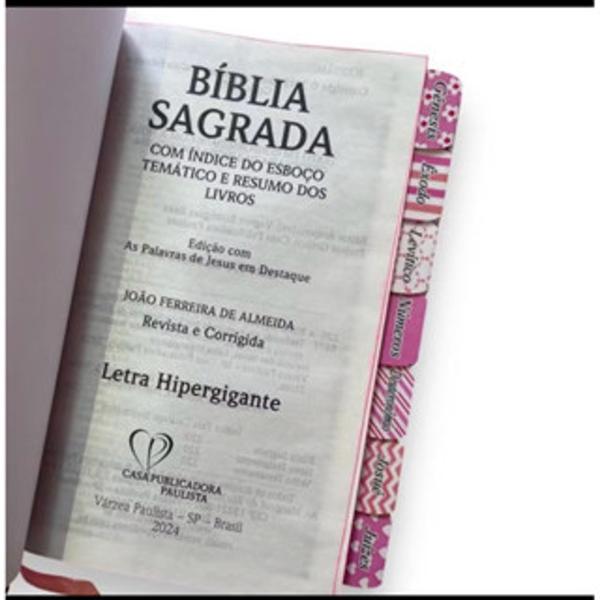 Imagem de KIT CASAL BIBLIAS  ARC COM ABAS ADESIVAS COLADAS HARPA CRISTA E CORINHOS ref: L JEUS + L ROSA BEBE