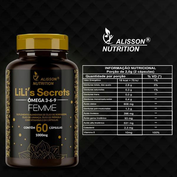 Imagem de Kit Casal Omega-3 Essence Omega 3 6 9 Femme 60+60 cápsulas softgels - Alisson Nutrition