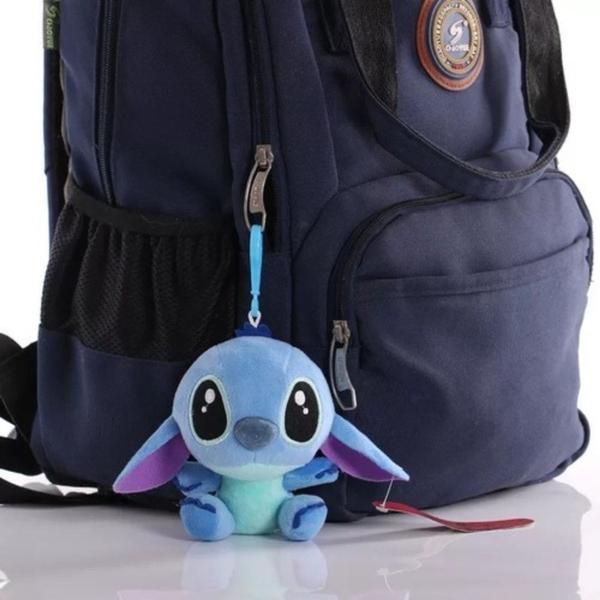 Imagem de Kit Casal Pelucia Stitch E Angel Chaveiro Disney Super Macio