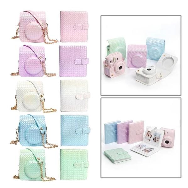 Imagem de Kit Case Bolsa + Álbum 64 Fotos Para Instax Mini 12 - Branco