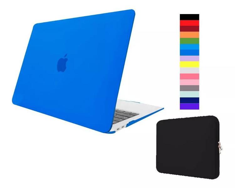 Imagem de Kit Case Compatível Com Macbook New Air 15.3 A2941 A3114 M2 M3 + Capa Neoprene