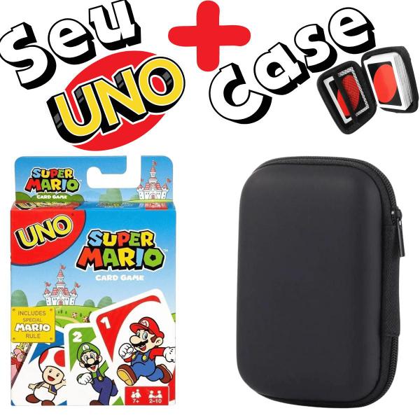 Kit Case + Jogo de Cartas UNO - Super Mario Imagem de Kit Case + Jogo de Cartas UNO - Super Mario