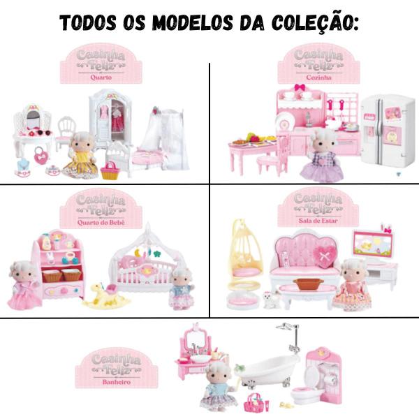 Imagem de Kit Casinha Feliz Conjunto Quarto do Bebê e Sala de Estar