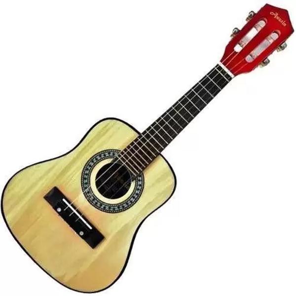 Imagem de Kit Cavaco Austin natural / Cavaquinho Acústico + Capa Simples + Afinador + 3 Palhetas