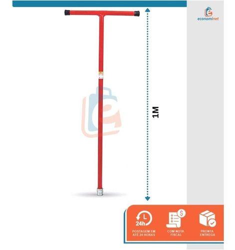 Imagem de Kit Cavadeira Manual Espiral Trado Perfurar Solo Coroa 12 + Cabo + 3 Extensor 1m