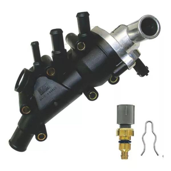 Imagem de Kit Cavalete De Distribuiçao De Agua - Carcaça / Sensor / Valvula - Ecosport 2004 A 2008 / Fiesta 2005 A 2008 / Ka 2005 A 2008 - 087246