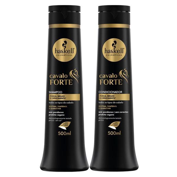 Imagem de Kit Cavalo Forte Haskell Shampoo 500Ml+Condicionador 500Ml